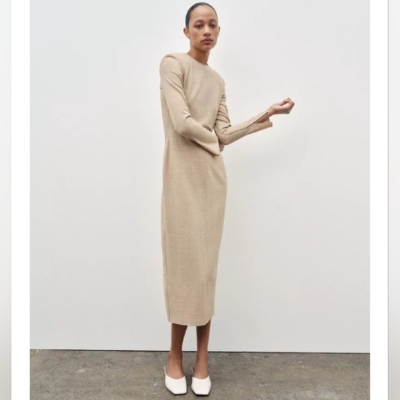 Zara ZW Collection Wool Tube Dress - Picture 1 of 7